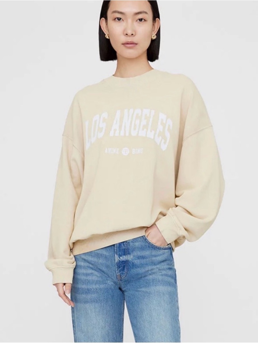 Anine Bing Jaci Los Angeles University Swestshirt S